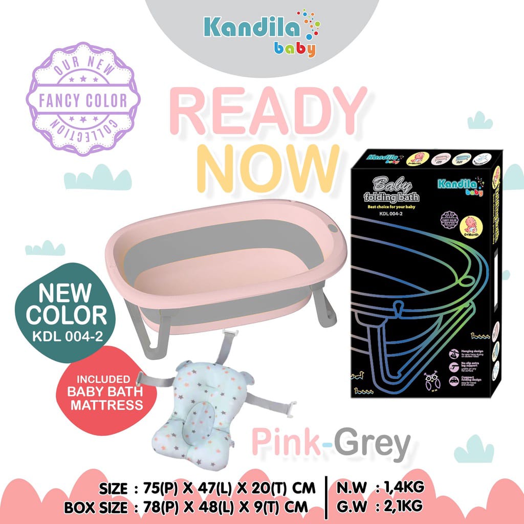 (BEST SELLER!!) KANDILA Baby Folding Bath // Bak Mandi Lipat Bayi/ KDL004/ KDL004-2/ kdl002/ kdl-002