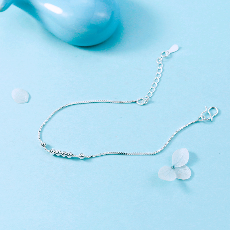 Gelang Sterling Silver 925 Hias Manik-Manik Untuk Wanita