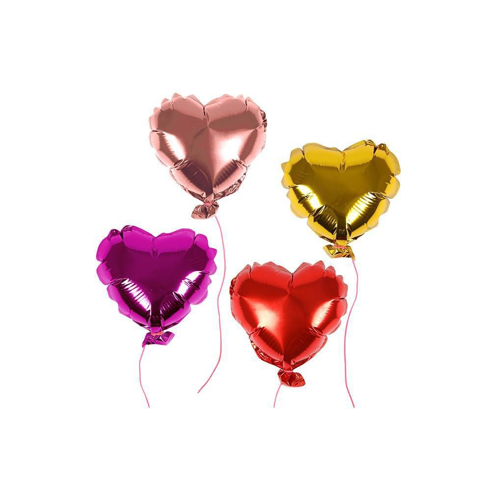 Balon foil hati love mini 5 inch 10 cm / heart ballon | Shopee Indonesia