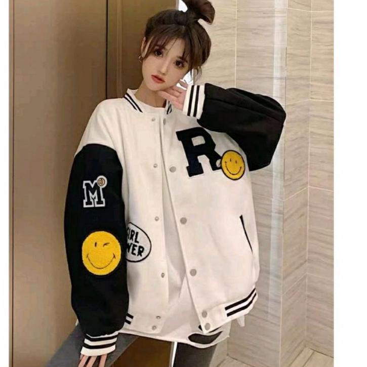 ⚡️Mall⚡️ jaket baseball termurah / jaket varsity kekinian / JAKET R BASEBALL serbuuu !