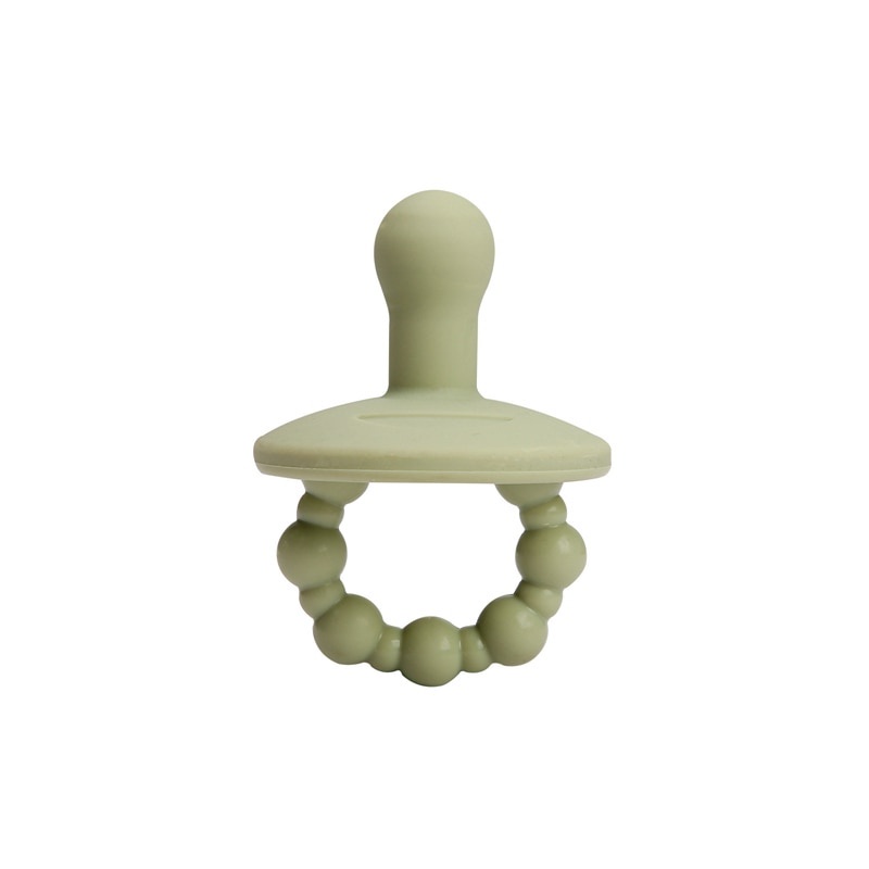 1 PC Bayi Silikon Penenang Dot Bpa Gratis Lembut Bayi Tumbuh Gigi Mengunyah Dot Teether Mainan Perawatan Aksesoris-green