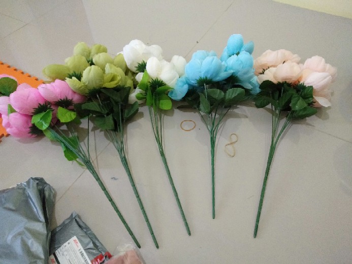 Wanflower Bunga Peony Ball X5 * Putih