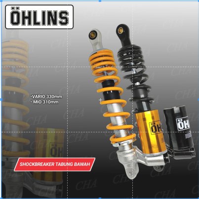 shock breaker ohlins tabung bawah  ( 310mm - 330mm ) shock breaker ohlins FINO/BEAT/MIO J/MIO/SCOOPY