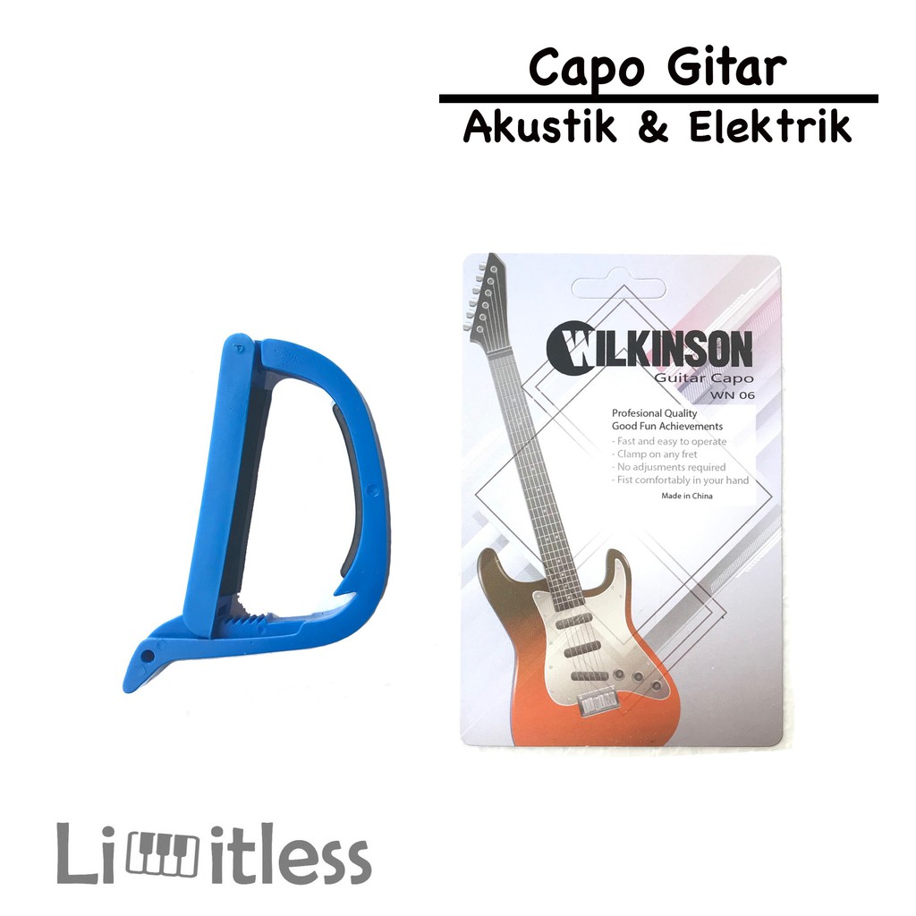 Jual Capo Gitar Akustik Elektrik Wilkinson Warna Biru Shopee Indonesia