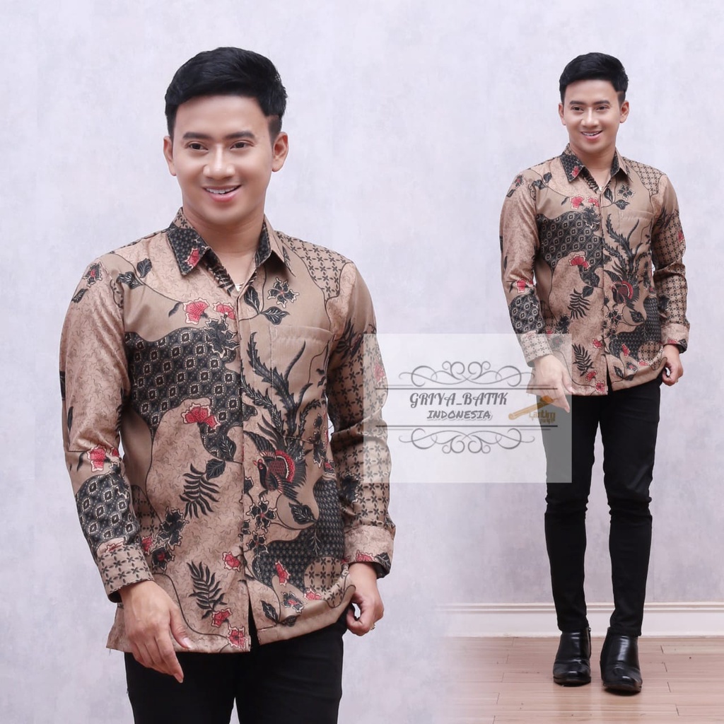 BAJU BATIK PRIA ABADI BATIK KEMEJA BATIK PRIA LENGAN PANJANG &amp; PENDEK TERVIRAL DI SHOPEE