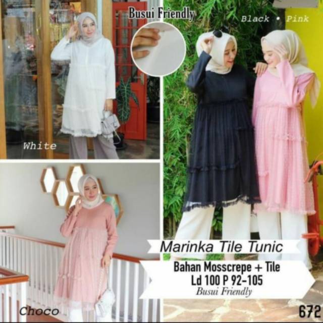 Tunik busui / tunik tile busui/ Busui friendly