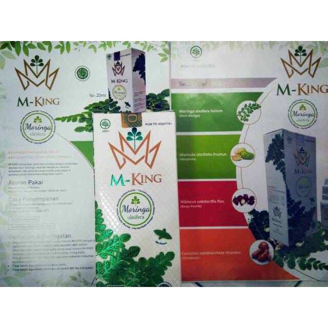 M King Moringa King Jamu Tetes Herbal  baik utk Jantung  Diabetes Kolesterol Kangker