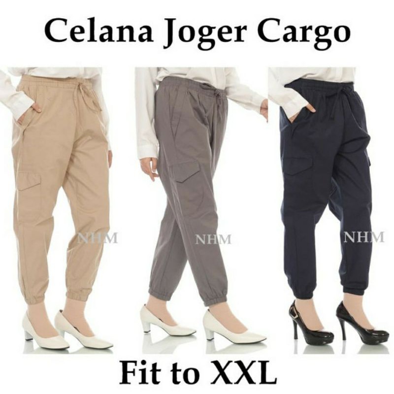 Celana Cargo Panjang Wanita Celana Cargo Jumbo Jogger