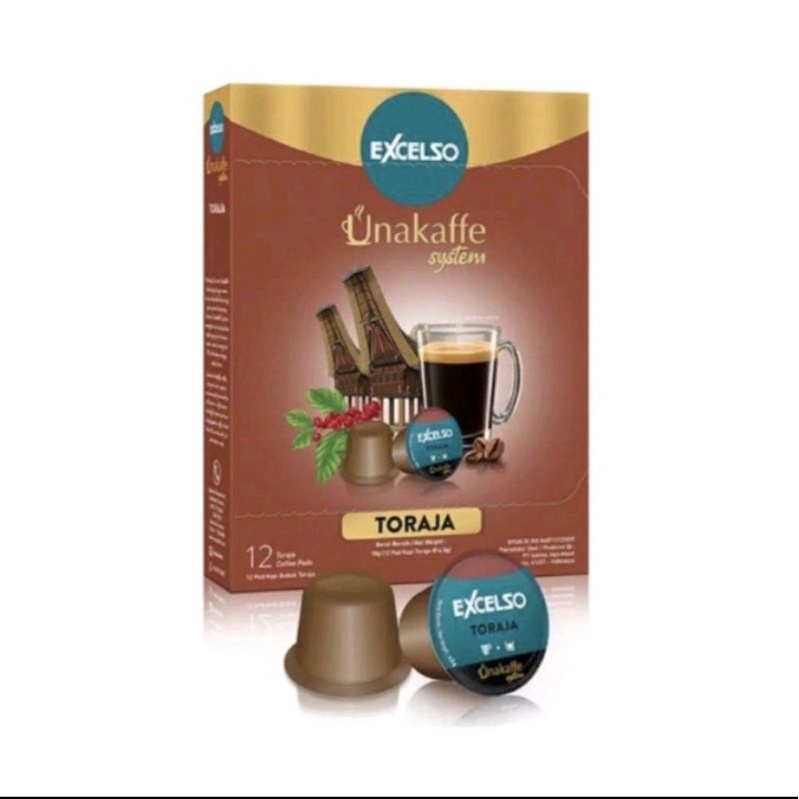 

EXCELSO UNAKAFE TORAJA CAPSULE ISI 12PCS