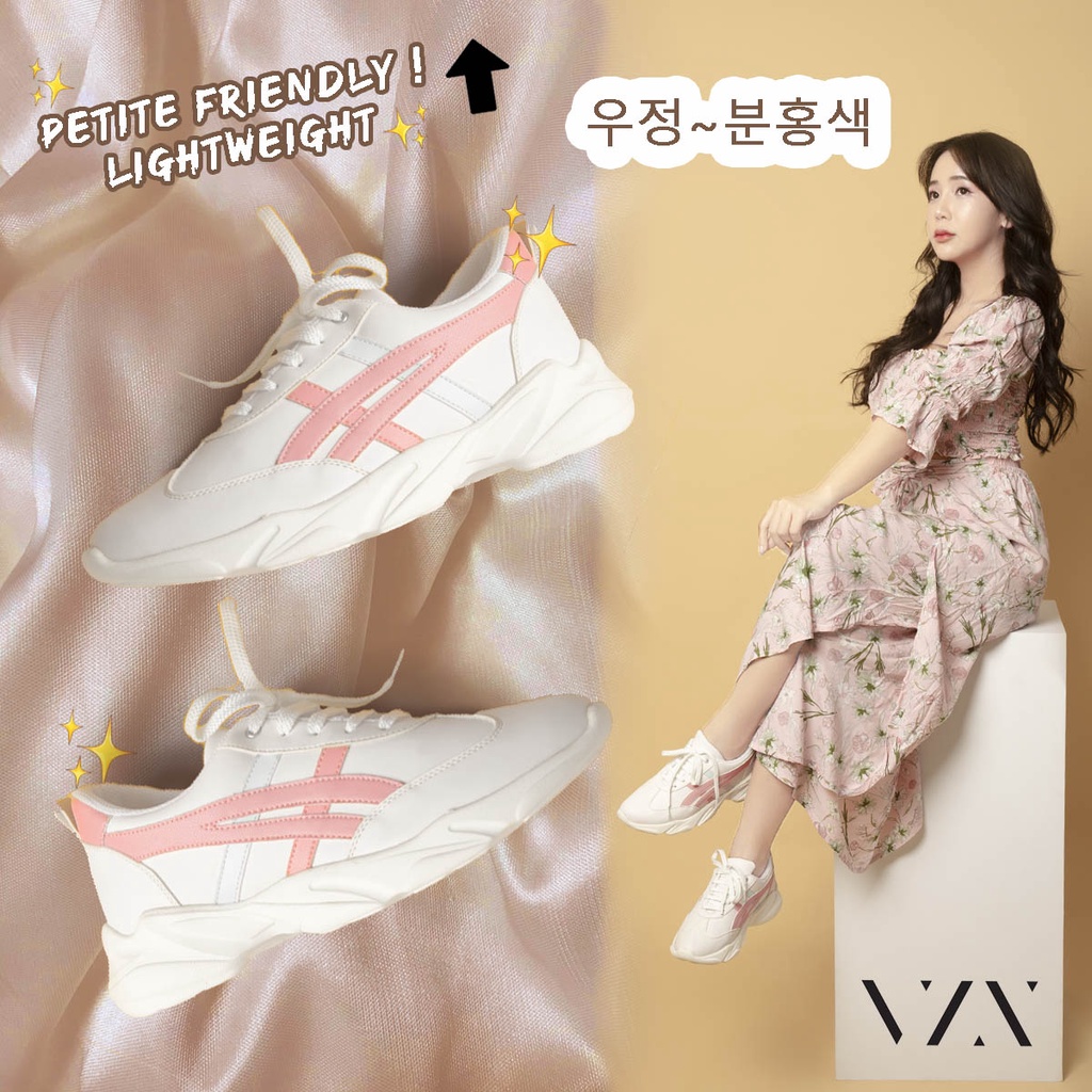 VZN Shoes Sneakers Wanita Model Woojeong Sepatu Korea - Pink