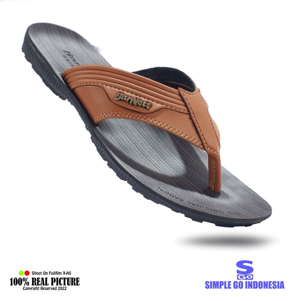 Sandal pria casual original jepit karet branded Barnet sendal japit cowok laki-laki dewasa kulit sintetis model resmi untuk lebaran kwalitas import Sgo Barnett rally pro 02 promo keren cod murah 39-43