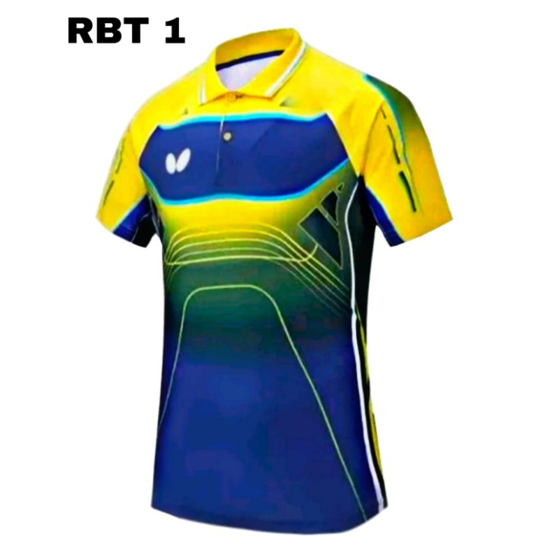 Jersey baju kaos olahraga tenis meja pingpong Butterfly impor RBT 1