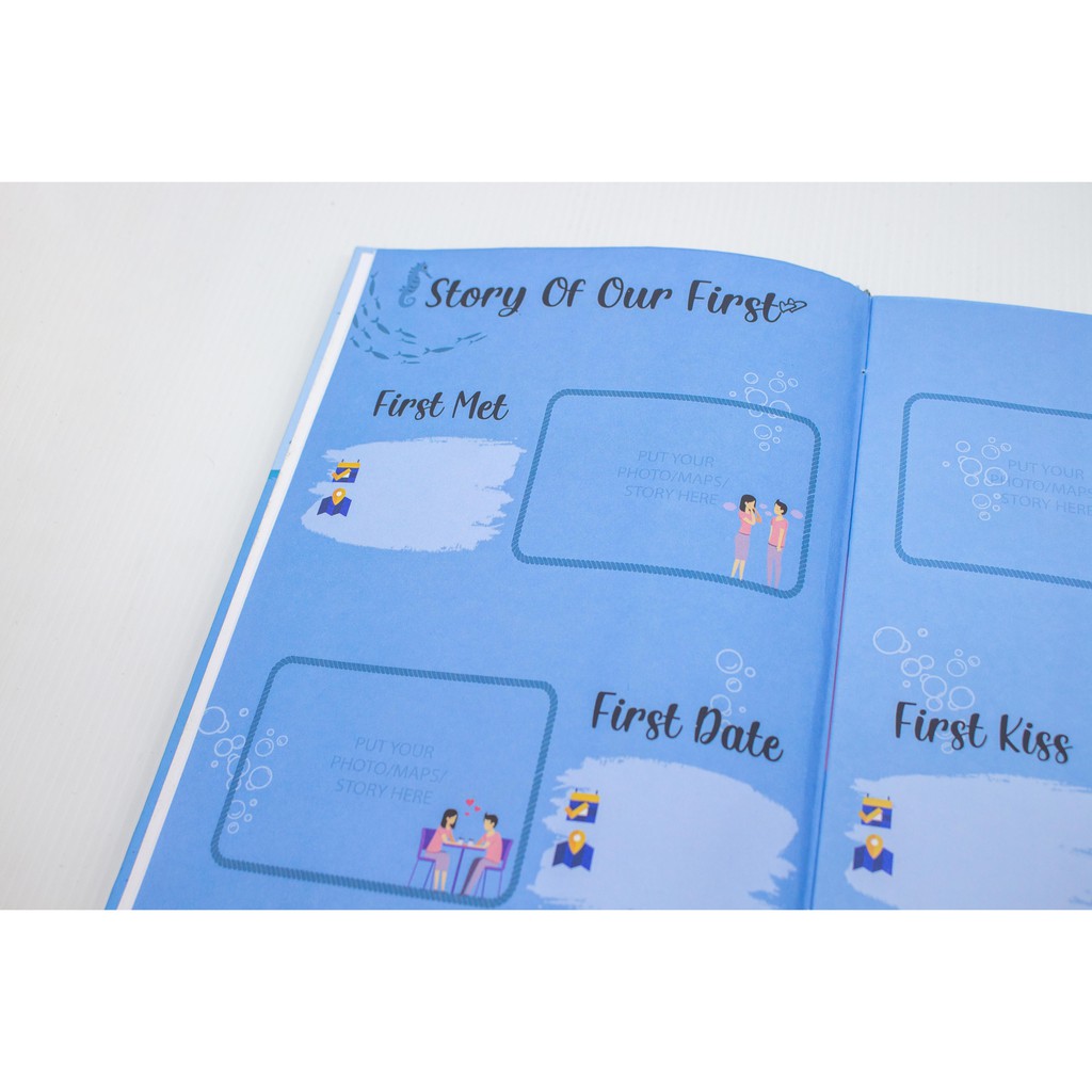 

Couple Journal / Couple Planner / Diary Pasangan / Scrapbook / Hadiah Notebook / US Activity Book