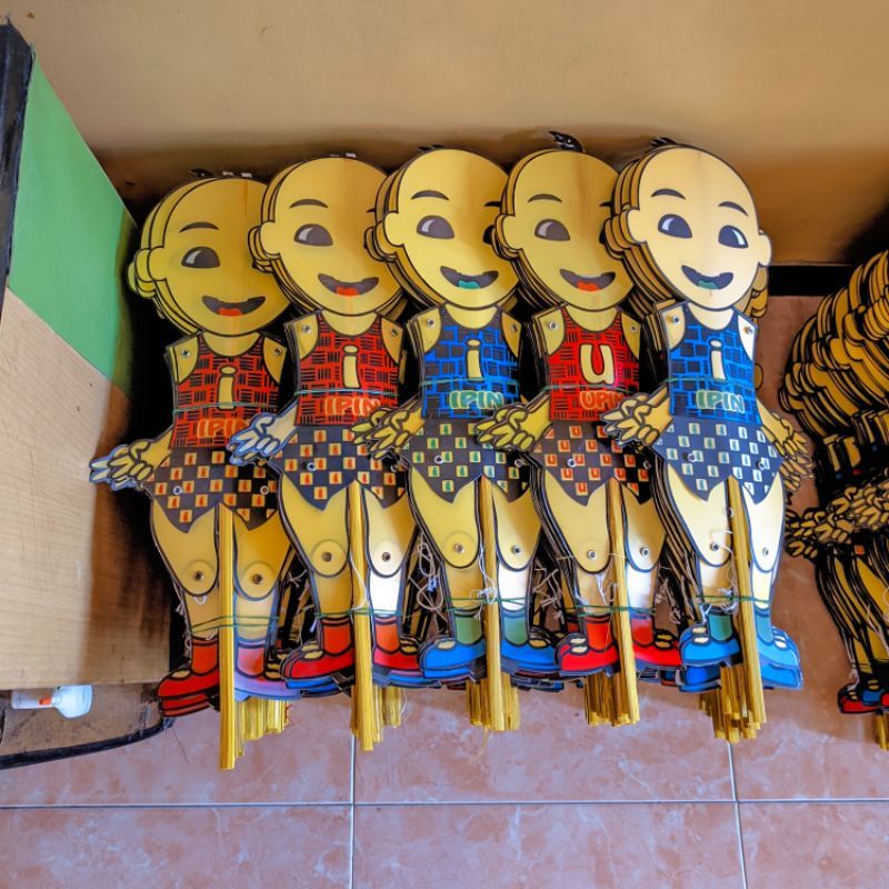 PRODUKSI SENDIRI TERMURAH MAINAN TRADISIONAL WAYANG UPIN IPIN 6PCS