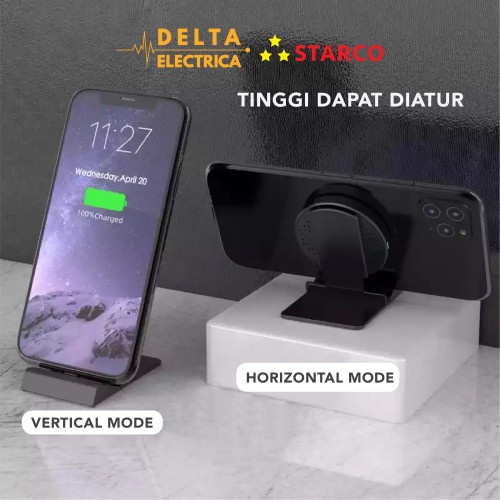 Starco 3 in 1 Wireless Charger Stand Holder Pad Docking Fast Charging Y5