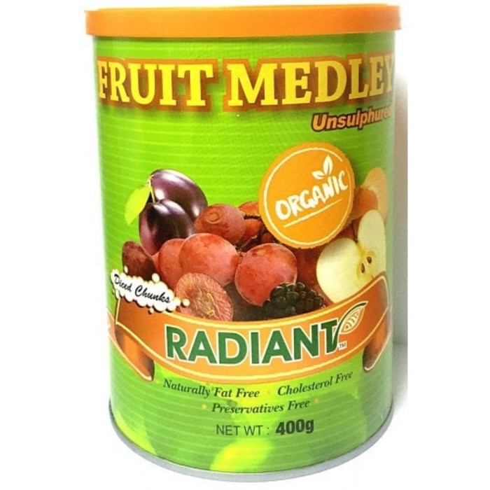 

Radiant Whole Food Organic Fruit Medley (Unsulphured) (400gr)