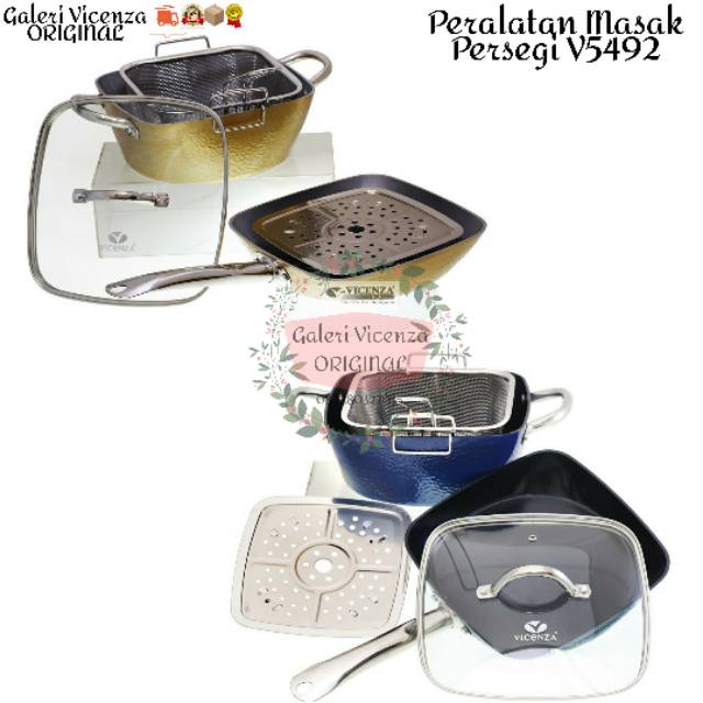[VICENZA-ORI] Peralatan Masak Persegi V5492