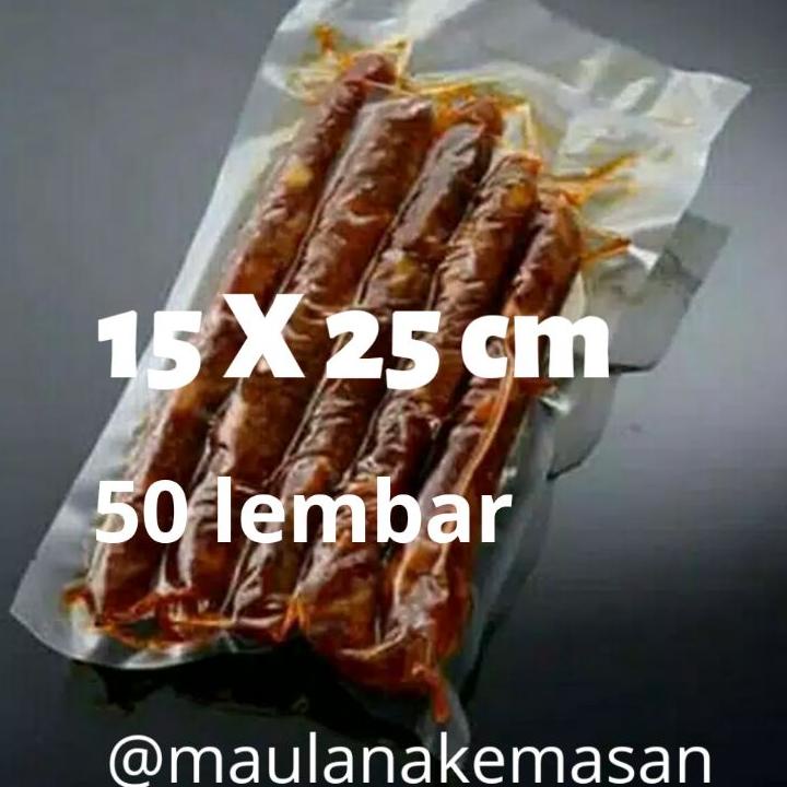 

TERBARU Plastik vakum vacuum bag 15x25 cm 50 lembar berkualitas 80 micron***