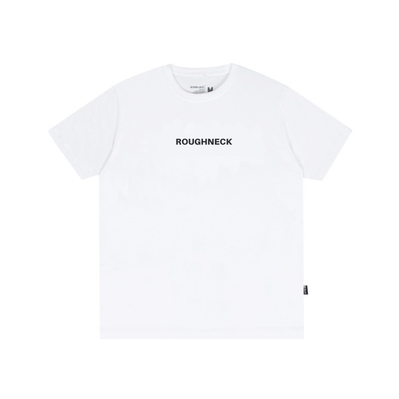 Kaos Roughneck T038 Black Sig White T Shirt | Kaos Roughneck Simple Pria