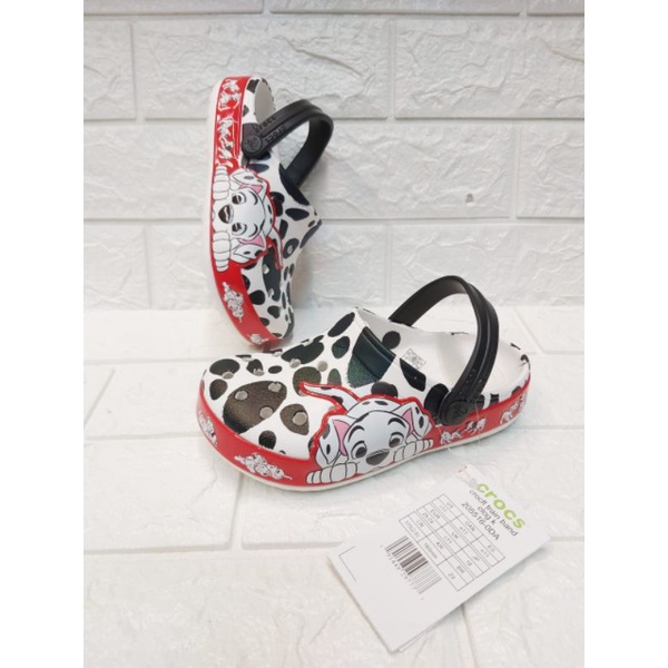 crocs anak dog / sandal anak crocs dalmatian dog