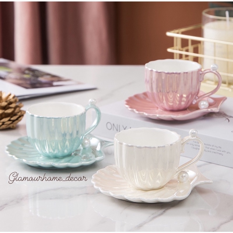 Cangkir Keramik Mermaid / Teacup Mermaid / Cangkir Keramik / Cangkir Cantik