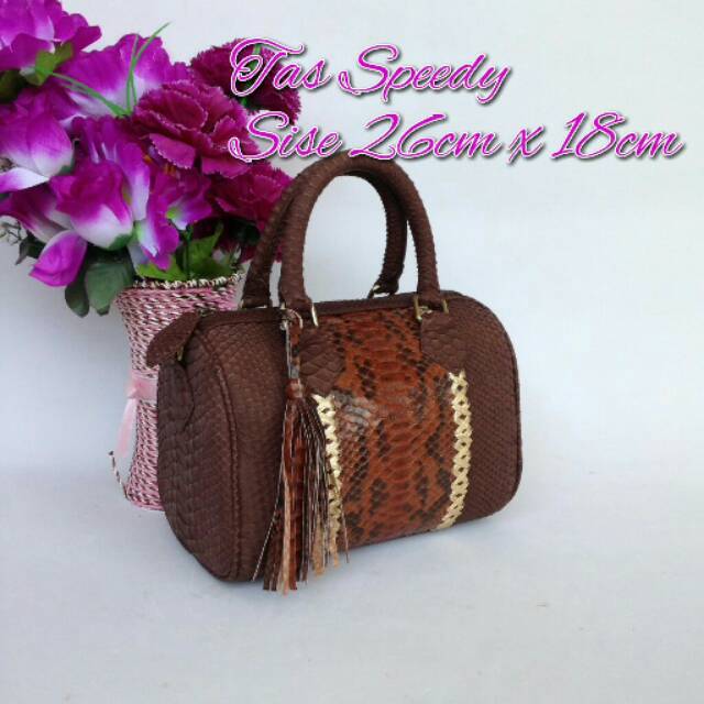 Tas speedy kulit ular