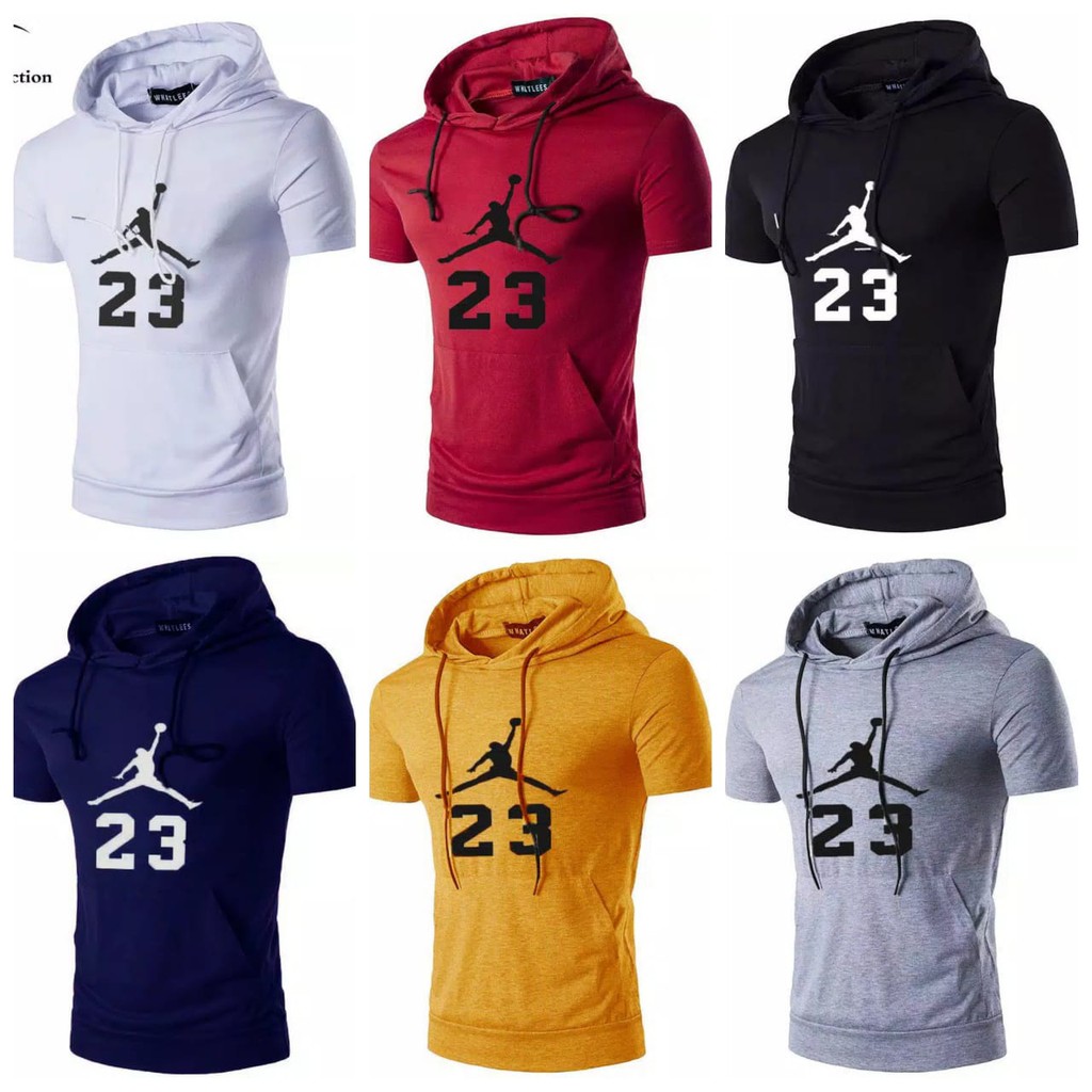 KAOS HOODIE LENGAN PENDEK GOOD QUALITY/KOAS HOODIE UNISEX JORDAN 23