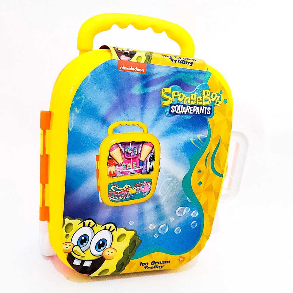 Mainan Anak Ice Cream Sponsbob Squarepants Koper Trolley Travel Bag