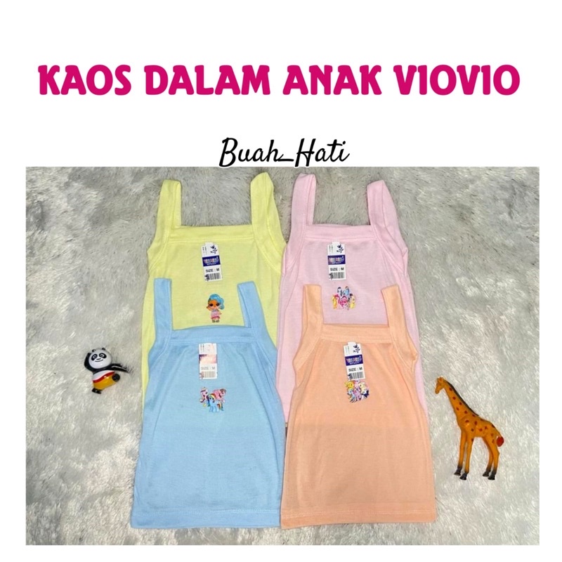 3pc Kaus Dalam Anak Perempuan VioVio  S M L XL