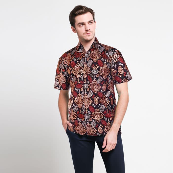 Kemeja Batik Pria Songket Bali Pra-da Nova