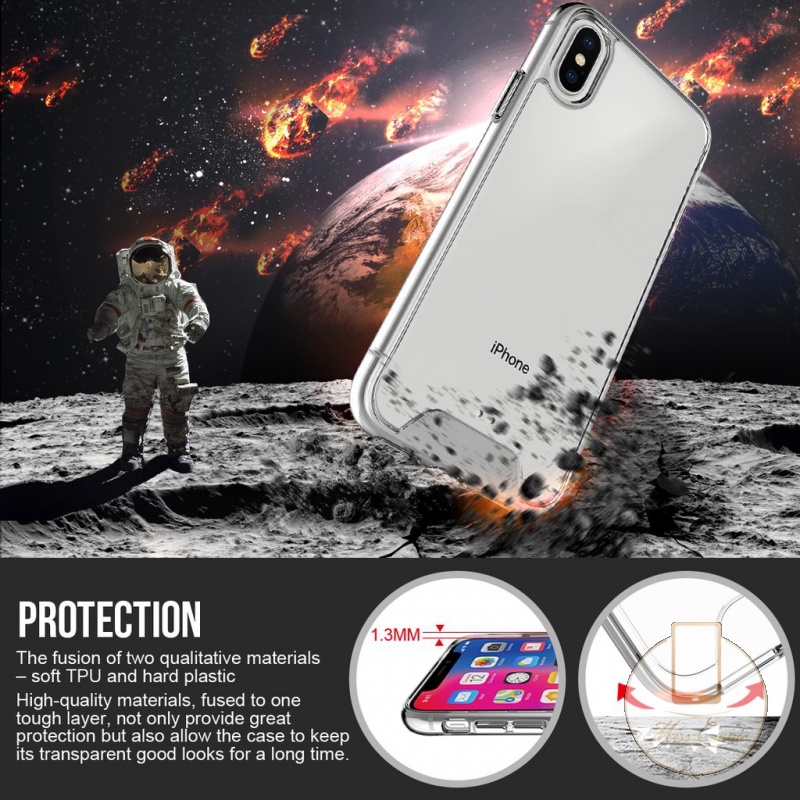 Bumper Case Bahan Akrilik Transparan Untuk Iphone 11 12 13 Pro Max 7 8 Plus Xs Max Xr