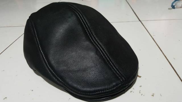 Topi Gaul Kulit Asli - Topi Pria Kulit - Topi Kulit Asli Garut