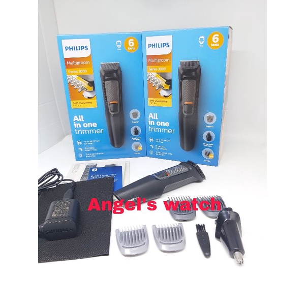 angelswatch pencukur elektrik multigroom philips mg3710 all in one  trimmer 6 tools/ cukuran shaver alat pangkas kumis bulu hidung rambut lengkap