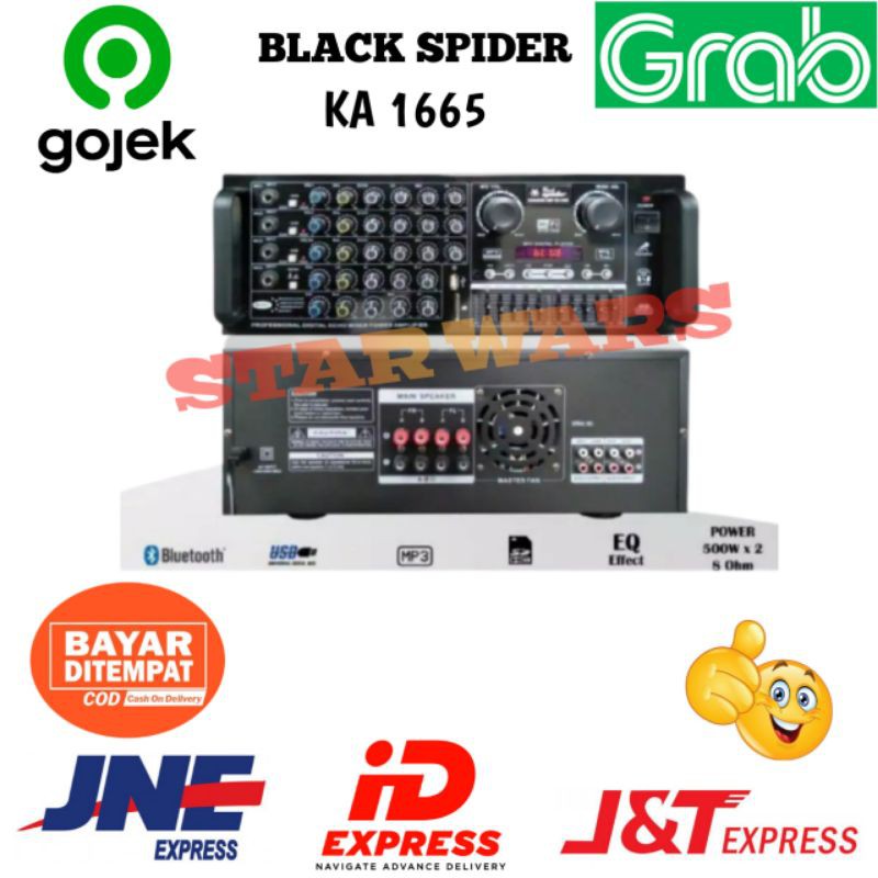 Amplifier Power Black Spider KA 1665