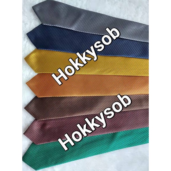 Dasi Salur 3inch 8cm abu tua navy gold tua muda coklat tua coklat muda hijau tua coklat bata wisuda wedding seragam kantor