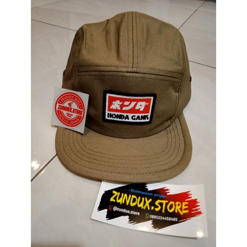 TOPI HONDA GANK 5 PANEL ORIGINAL BY PRIVATEER MERCH