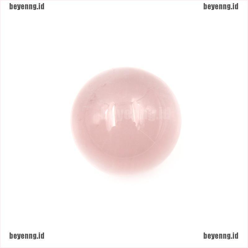 Bey 1pc Bola Kristal Kuarsa Alami Warna Pink Mawar 20mm Untuk Penyembuhan