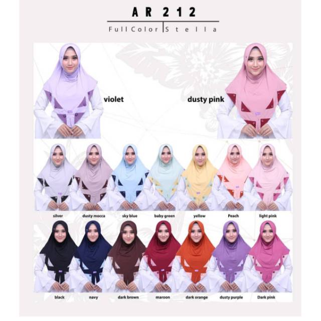 [COD]READY STOCK HIJAB ARRAFI AR 212 | HIJAB BERGO | STELLA | HIJAB ARRAFI TERBARU