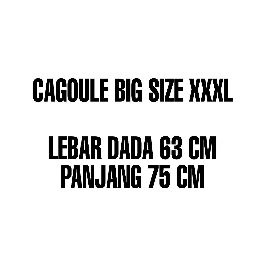 JAKET CAGOULE PRIA JUMBO BIG SIZE XXL XXXL DISTRO QUALITY