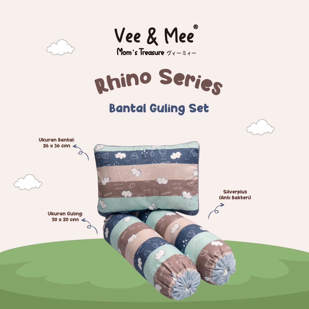 ♥BabyYank♥ BANTAL GULING KARAKTER SET VEE &amp; MEE RHINO SERIES VMB3010 - BUNNY SERIES VMB3020 - BANTAL GULING BAYI SET