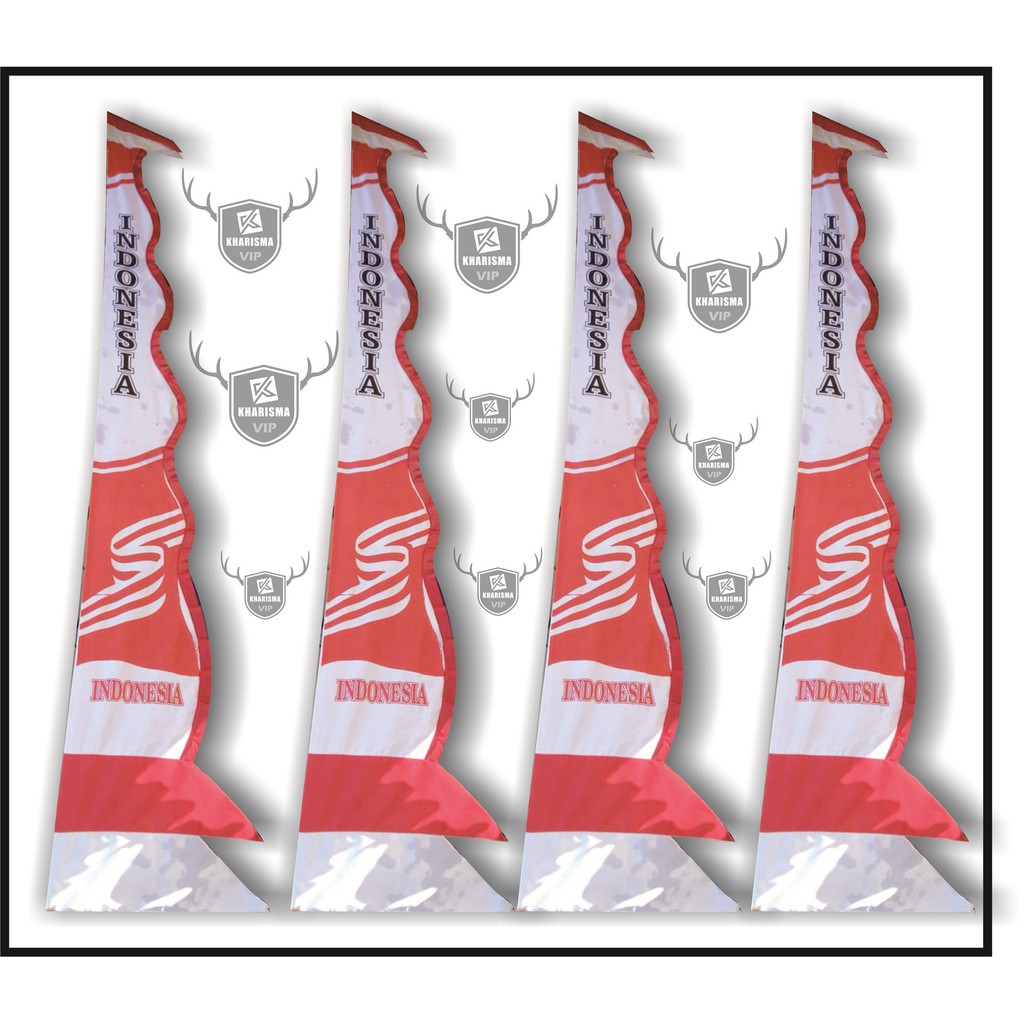 UMBUL UMBUL SABLON INDONESIA TERBARU ( 4 METER )