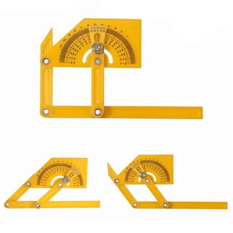 Junejour Alat Ukur Kayu Busur Derajat dan Pencari Sudut Protractor and Angle Finder Woodworking - M142