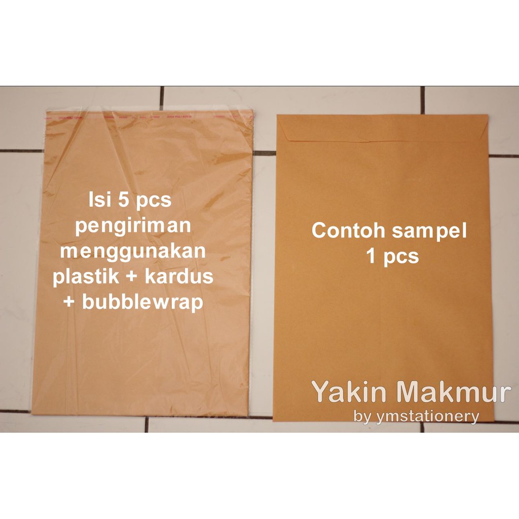 

AMPLOP COKLAT FOLIO ECERAN (1 SET ISI 5 PCS)
