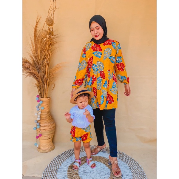 Alena Set Couple (COD)/lBaju Ibu dan anak, Baju set couple, baju keluarga, Baju Wanita|