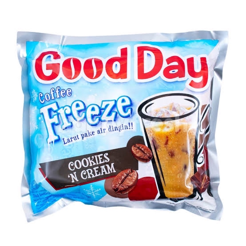 

GOOD DAY FREEZE COOKIES N CREAM ( 1 BAG ISI 10 SCH @30G )