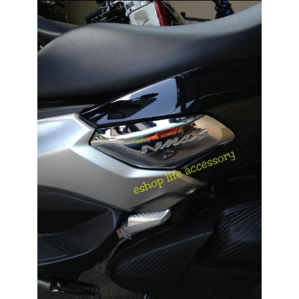 #9910 Aksesoris nmax side body garnish chrome silver Nmax body samping
