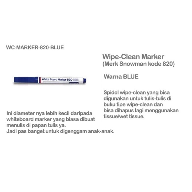

Marker spidol untuk buku wipe clean