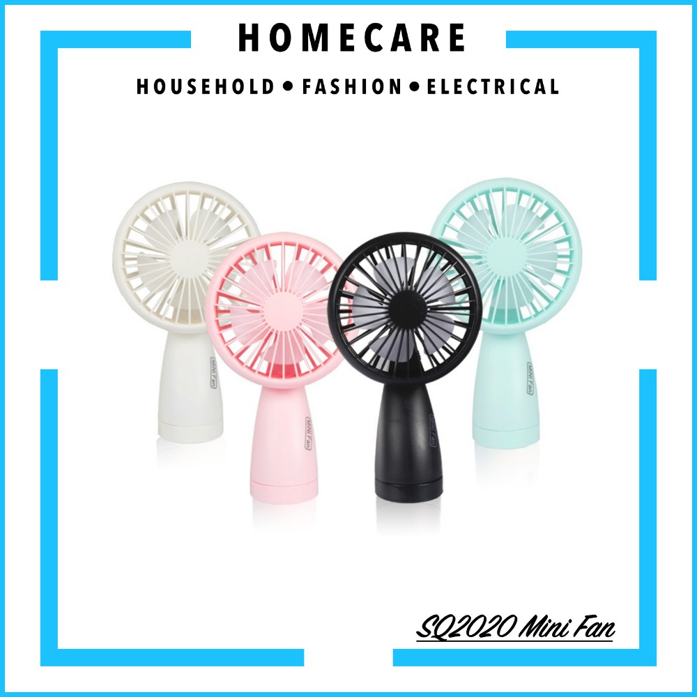 HC Mini Fan SQ2020 Desk Lamp / Kipas Angin Mini Portable