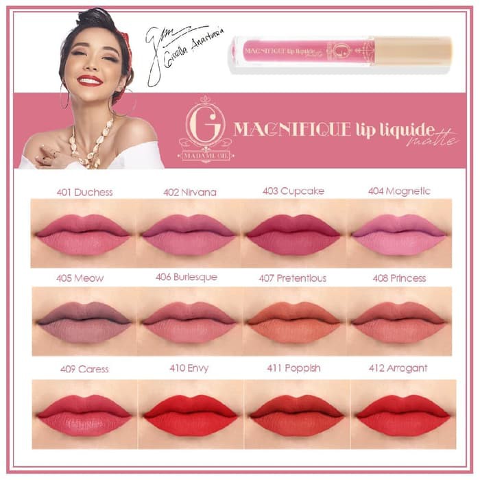 Madame Gie Lip Liquide Matte - Lip Cream Matte Madame Gie