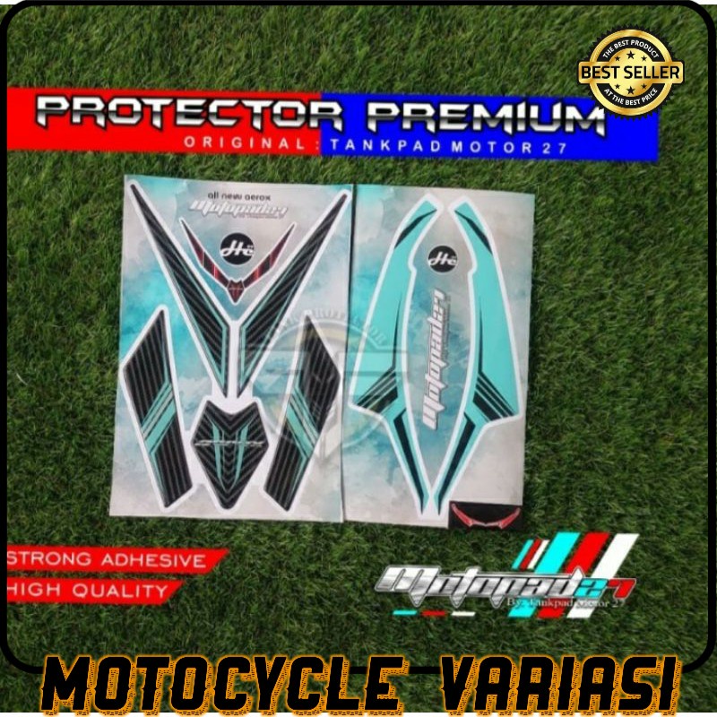 Sticker stiker Resin timbul Dasi depan winglet Yamaha New Aerox 155 2020